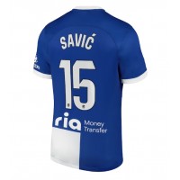 Camisa de Futebol Atletico Madrid Stefan Savic #15 Equipamento Secundário 2023-24 Manga Curta